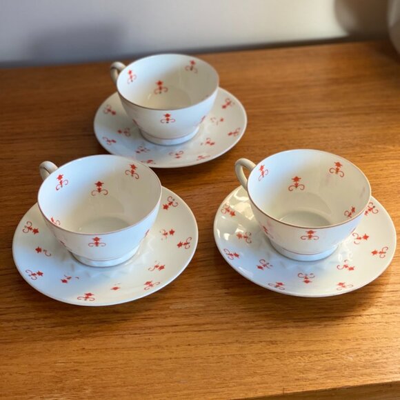 Vintage 1928 Sorau Art Deco Porcelain Coffee Set - Picture 7 of 16